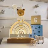Nachtlichtlampe aus Acrylglas Teddy Vintage