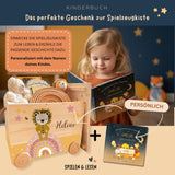 Spielzeugkiste Löwe Regenbogen Rosa