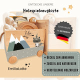 Spielzeugkiste Waschbär