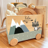 Spielzeugkiste Waschbär