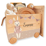 Spielzeugkiste Hasenmädchen Beige