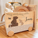 Spielzeugkiste Bär & Hase