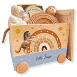 Spielzeugkiste Pferd mit Regenbogen