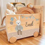 Spielzeugkiste Herr Hase