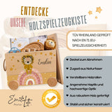 Spielzeugkiste Löwe Regenbogen Rosa