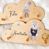 Kindergarderobe Teddy & Hase