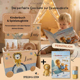 Spielzeugkiste Löwe Blau