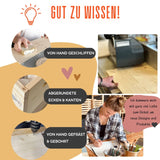 Spielzeugkiste Fantasy Rosa mit Namen aus Holz