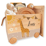 Spielzeugkiste Giraffe versch. Farben