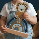 Nachtlichtlampen aus Acrylglas Löwe Regenbogen Blau