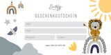 Geschenkgutschein Löwe Blau