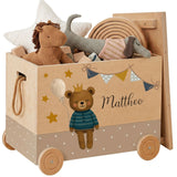 Spielzeugkiste Teddy Blau