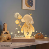 Nachtlichtlampe aus Acrylglas Elefant