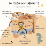 Spielzeugkiste Löwe Blau