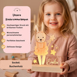 Nachtlichtlampe aus Acrylglas Hase Rosa