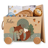 Spielzeugkiste Fuchs Wald Grün