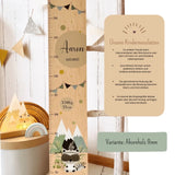 Messlatte Waschbär Waschbär Holz