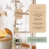 Messlatte Waschbär Waschbär Acryl