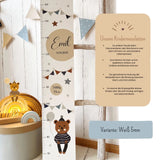 Messlatte Teddy blue Teddy Weiß