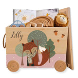 Spielzeugkiste Fuchs Wald Grün