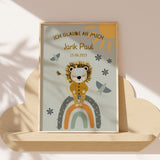 personalisiertes Kinderzimmer Poster A4 für Kinder