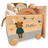 Spielzeugkiste Teddy Blau