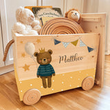 Spielzeugkiste Teddy Blau