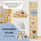 MESSLATTE " TEDDY " hellblau 70-160CM