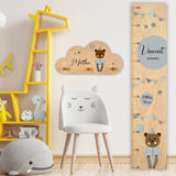 MESSLATTE " TEDDY " hellblau 70-160CM