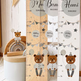 MESSLATTE " TEDDY " hellblau 70-160CM