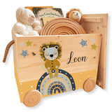 Spielzeugkiste Löwe Blau