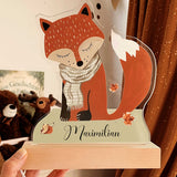 Nachtlichtlampe personalisiert aus Acrylglas Fuchs