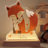Nachtlichtlampe personalisiert aus Acrylglas Fuchs