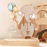 Nachtlichtlampe aus Acrylglas Elefant