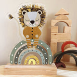 Nachtlichtlampe aus Acrylglas Löwe Grün