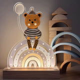 Nachtlichtlampe aus Acrylglas Teddy Blau