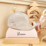 Süße Nachtlichtlampen aus Acrylglas Wal Rosa