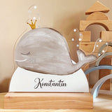 Kinderzimmerlampe Wal Blau