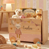 Spielzeugkiste Teddy Rosa