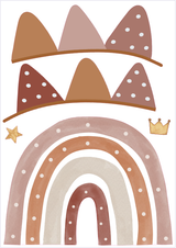 Wandsticker Löwe rosa