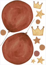 Wandsticker Löwe rosa