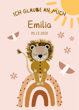 personalisiertes Kinderzimmer Poster A4 für Kinder