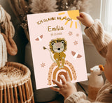 personalisiertes Kinderzimmer Poster A4 für Kinder