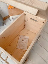 Spielzeugkiste "Reh", dusty yellow