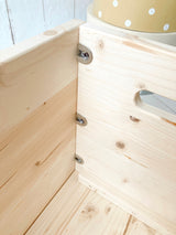 Spielzeugkiste "Reh", dusty yellow