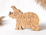 Holzpuzzle "Nilpferd"