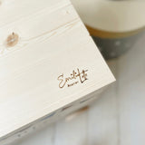 Spielzeugkiste Holzeisenbahn