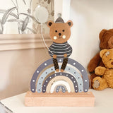 Nachtlichtlampe aus Acrylglas Teddy Blau