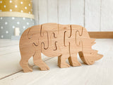 Holzpuzzle "Nashorn"