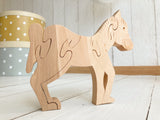 Holzpuzzle groß "Pferd"
